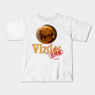 Vizslas Rock! Kids T-Shirt